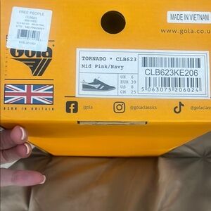 Gola Tornado Sneakers in Mid Pink and Navy